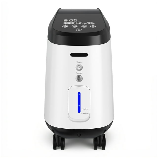Air Purifier with filters 1-9 Adjustable Flow ConcenTraT Machine Clean 02 Continous White Generator Home Use Easy to Move