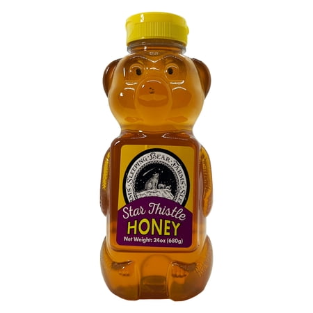 Sleeping Bear Farms Star Thistle Honey Bear 24oz Squeezable Jar