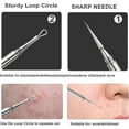 thumbnail image 2 of Professional Facial Milia Removal And Whitehead Extractor & Lancet - Double Ended Circle Loop & Sharp Needle Pimple Tool 2-in-1, 2 of 5