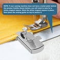 thumbnail image 2 of Guía de costura magnética para máquina de coser, guía de costura magnética con clip, regla multifuncional, guía de dobladillo, guía de costura, 2 of 5