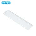 thumbnail image 3 of Uxcell 8.7"x2" Bookmark Ruler Snap-in Ruler Measuring Tools for A5 Binder Notebook Clear 10 Pack, 3 of 5