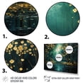 thumbnail image 3 of Designart "Emerald Canopy Bold Forest art painting III" Landscapes Floater Framed Canvas Art Print, 3 of 7
