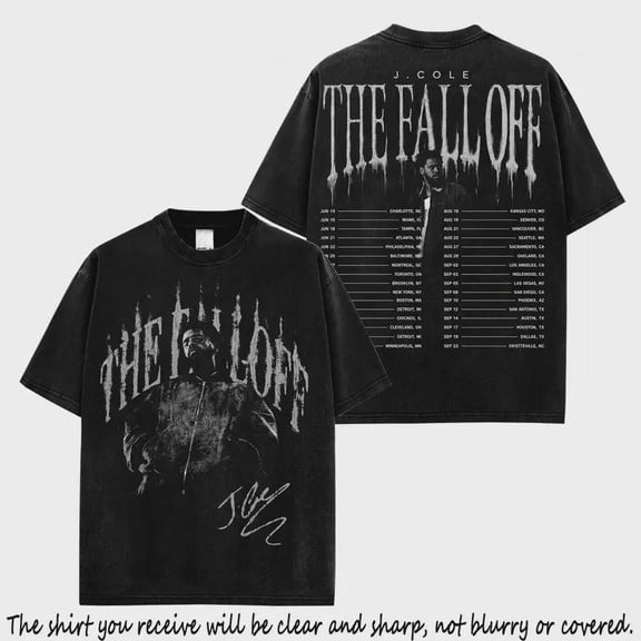 J.C The Fall-Off World Tour 2026 Graphic Tee, Album Merch Inspired Shirt, Dreamville Streetwear T-Shirt, Hip Hop Fan Gift