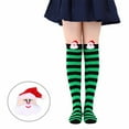 thumbnail image 2 of lnmuld Cotton Socks European Style Kids Socks Long Stockings for Girls with Santa Figurine and Doll Decorative Designs Ideal for Autumn Winter Seasonal Wear Size:7-12 Years, 2 of 3