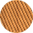 thumbnail image 1 of Ahgly Company Indoor Round Checkered Orange Modern Area Rugs, 6' Round, 1 of 4