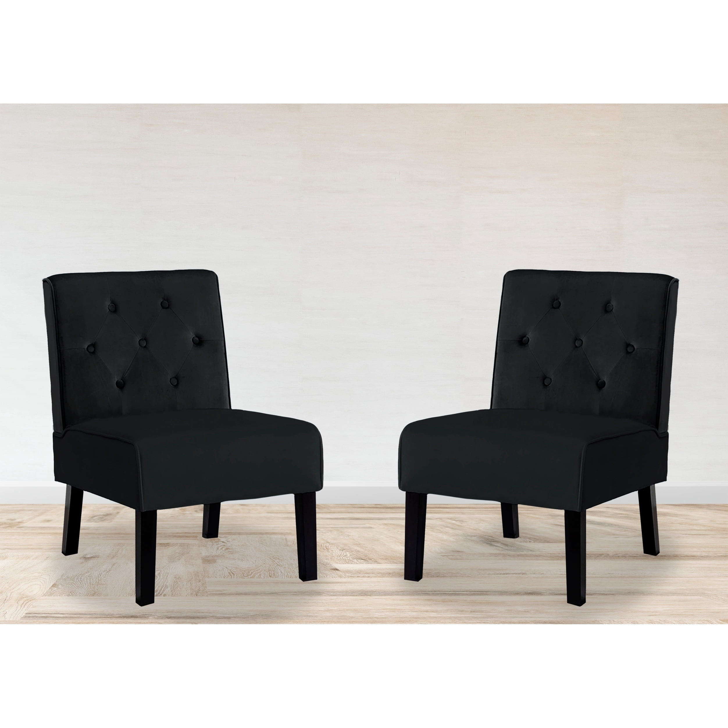 Frankly 21'' Wide Tufted Velvet Slipper Chair&nbsp;(Set of 2)