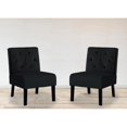 thumbnail image 2 of US Pride Furniture US Pride Nixon Velvet Tufted Back Accent Chair Set of 2 Eggplant, 2 of 5