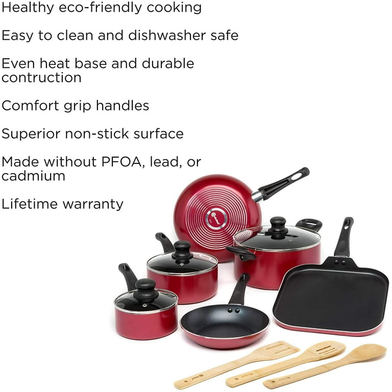 Ecolution Easy Clean Nonstick Cookware Set, Features Kitchen