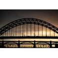 thumbnail image 2 of Wride, Linda 24x17 White Modern Wood Framed Museum Art Print Titled - Evening-Tyne Bridges, 2 of 4