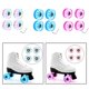 thumbnail image 5 of 4 Ruedas para Patines de 58 mm X 32 mm, Luminosas Patinetas Cuatro Ruedas, Exteriores con Luces, Color Rosa, 5 of 6