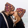 thumbnail image 5 of Pofeuu Skull blue daisy flower Print Beanie Hat for Men Women Knit Winter Hat Warm Cuffed Skull Beanie Slouchy Soft Unisex, 5 of 6