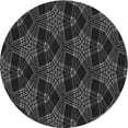 thumbnail image 1 of Ahgly Company Indoor Round Patterned Ash Gray Area Rugs, 3' Round, 1 of 6