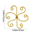 thumbnail image 3 of Metal Plant Support Frame – Sturdy Rust-Resistant Stabilizer for Potted Flowers and Climbing Vines, 3 of 9