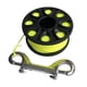 thumbnail image 5 of Carrete de buceo de 3 pulgadas con gancho de acero inoxidable compacto para despliegue de boyas Amarillo fluorescente, 5 of 9