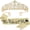 Gold, variant on Wedding Headband Rhinestones Crowns for Bride To Be Gift Bridal Shower Gift Supplies Set Bride to Be Sashes Headband