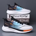 thumbnail image 3 of Men's Gradient Color Lightweight Running Shoes, Breathable Mesh Athletic Sneakers, 3 of 10