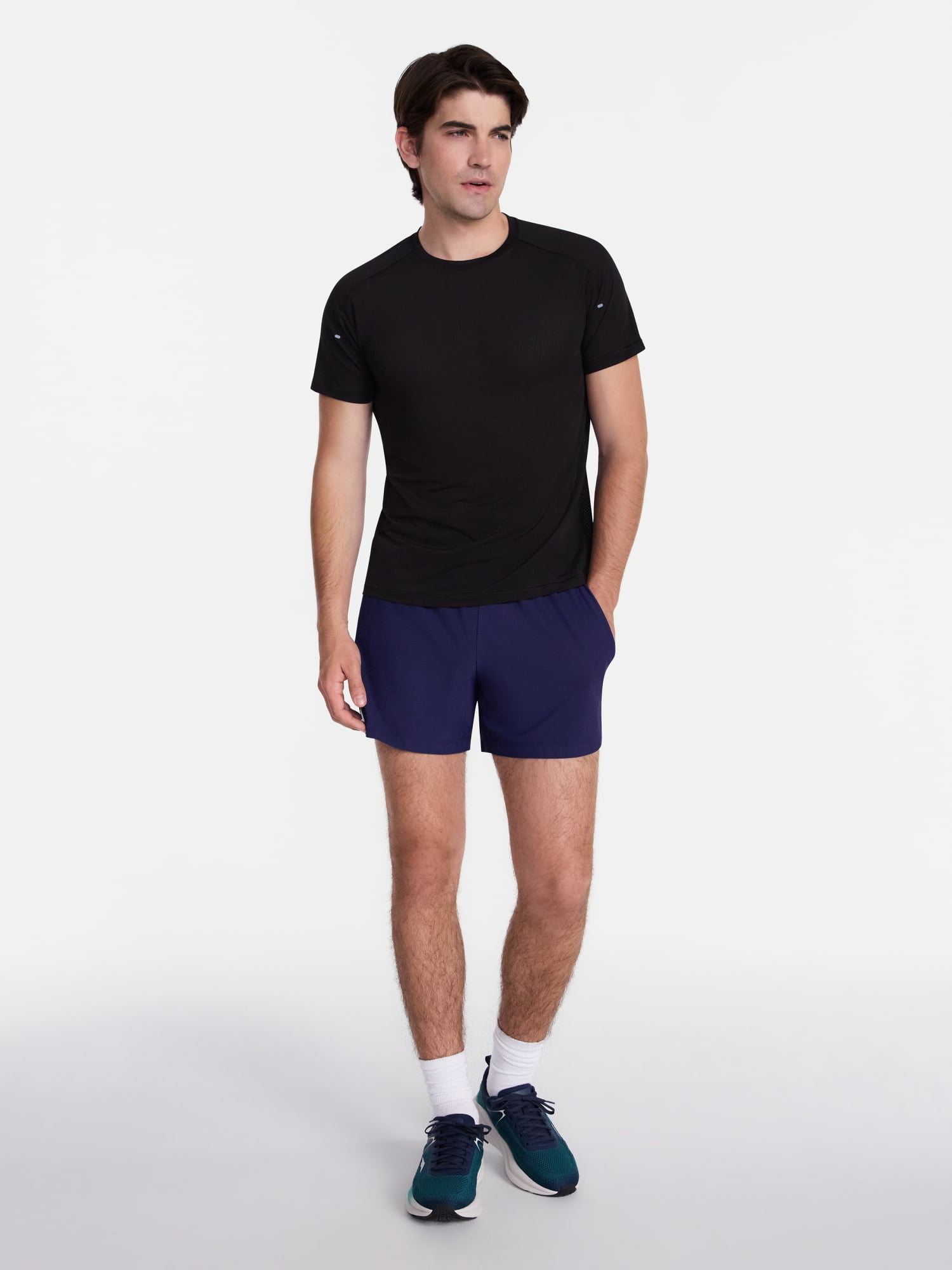 Avia Men's and Big Men's Performance Textured Shorts, 5'' Inseam, Sizes XS-5XB
