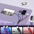 thumbnail image 4 of Cable de carga Firsting Dual IP 4 en 1 Multi [1 paquete de 1,5 m], 4 of 9