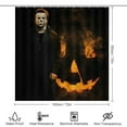 thumbnail image 2 of Michael Myers Halloween Shower Curtain Sets 4 Piece Bathroom Set Shower Curtain Non-Slip Rugs Toilet Lid Cover Bath Mat Bathroom Decor, 2 of 8