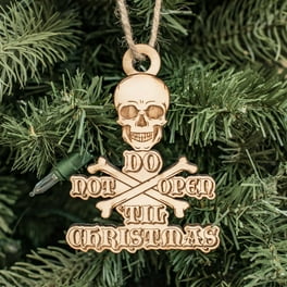 Ornament - Do Not Open 'Til Christmas - Raw Wood 3x4in Ornament - Do Not Open 'Til Christmas - Raw Wood 3x4in