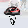 thumbnail image 6 of Luwecf Children Helmet Teenagers Skateboard Helmet Shockproof Lightweight Skate Black Red, 6 of 9