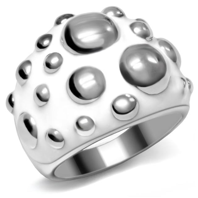 Bague en Acier Inoxydable Poli Sans Placage Sans Stone&44; Taille 9