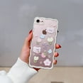 thumbnail image 4 of Funda compatible con iPhone 7/8 SE con diseño de mariposas y flores de dibujos animados para mujeres y niñas, estética kawaii, fina, suave, de TPU transparente, para iPhone 7/8 SE de 4,7 pulgadas, 4 of 8