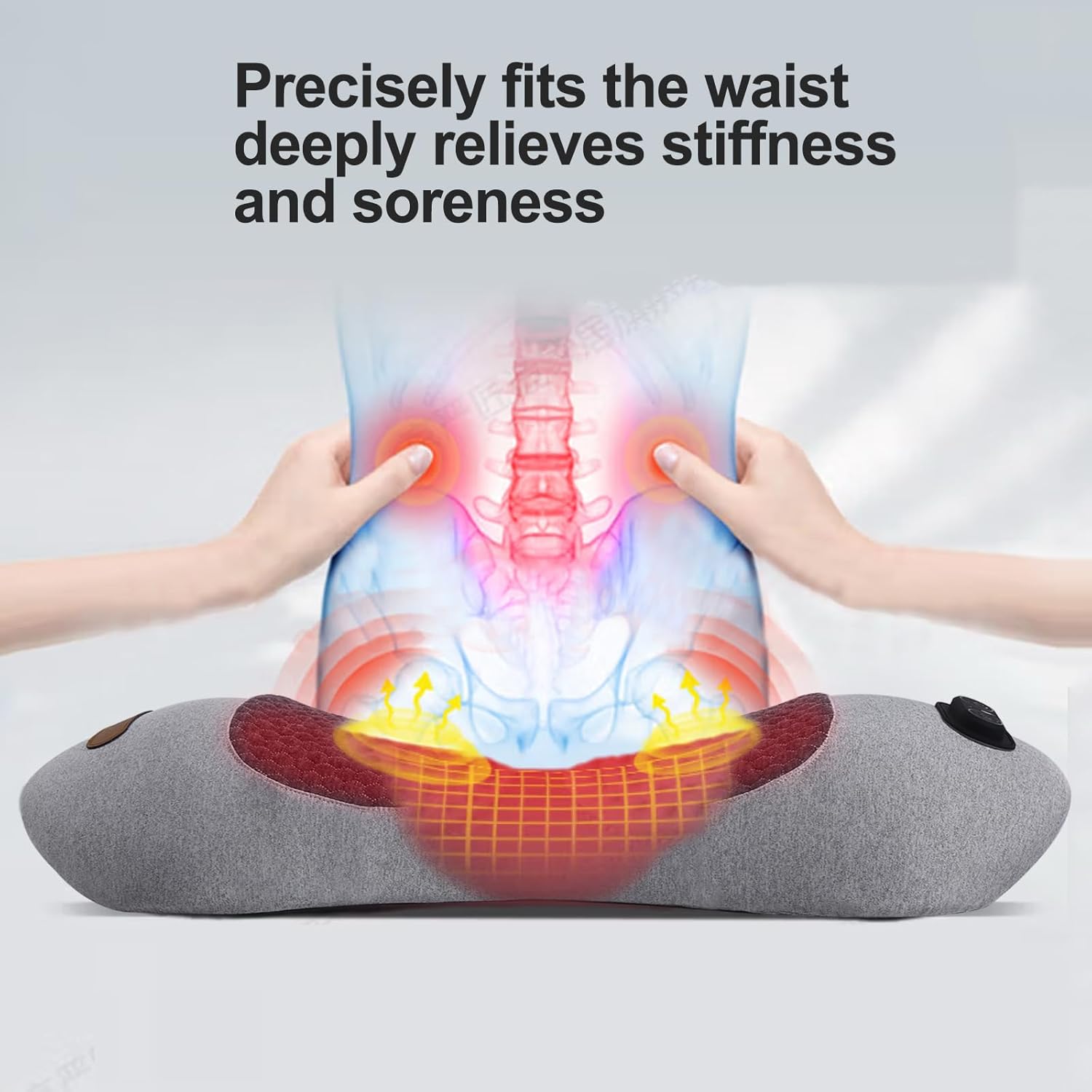 Smooth Spine Triple Fusion Back Massager, 2026 New Triple Fusion Massager for Sciatica, with Electric Traction Lifting & Heat Compress, All-Round Support, Relieve Neck/Shoulder Discomfort