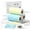 White Blue Yellow, variant on S1 S2 M02 T02 Mini Thermal Sticker Paper - 3 Rolls (White Blue Yellow 57x29mm, 3.5m/Roll) for Cameras and Label Printer - Refill for ' Pocket Printer, Mini Photo Labels, To-do Lists