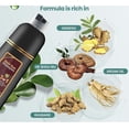 thumbnail image 2 of 500ML Organic Natural Plant-Based Hair Color Shampoo Instant 3in1 Formula for Fast Color Coverage, Covers Gray Hair Colors Hair in Minutes Instant Herbal (Chestnut Brown), 2 of 3