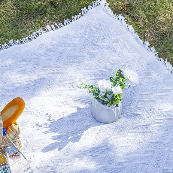 Summer Beach Blanket, Large Picnic Mat, Picnic Mat Camping Blanket for Outdoor Travel (70.87" X 90.55")