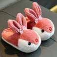 thumbnail image 2 of XIMIN Toddler Plush Soft Indoor Cute Bunny Shoes with Soft Sole Rabbit Winter Slippers for Boys Girls Cute Funny Bedroom House Slippers Winter Warm Slippers, 2 of 6