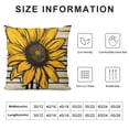thumbnail image 5 of PIKWEEK  Spring Summer Bumble Bee Sunflower Decorative Throw Pillow Covers  Fall Farmhouse Black White Stripe Home Decor, Yellow Buffalo Plaid Check Quote Outdoor Couch Cushion Case, 5 of 5