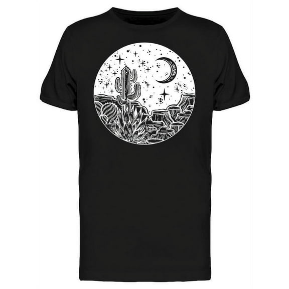 Night Desert Of America T-Shirt Men -Image by Shutterstock, Male x-Large