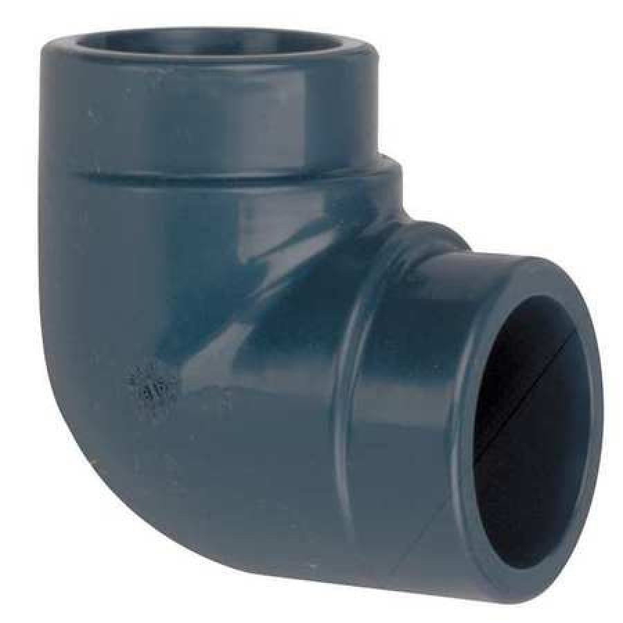 GF PIPING SYSTEMS 806-002 1/4" Socket PVC 90 Degree Elbow Sched 80 