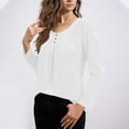 thumbnail image 4 of Camisas de Manga Corta para las Mujeres Casual Color Sólido Blusas Plisadas, Moda Cuello Redondo Tops de Verano para la Fiesta, 4 of 8