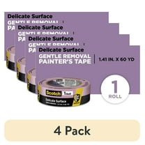 (4 pack) Scotch Delicate Surface Painter's Tape, Purple, 1.41 in x 60 Yds, 1 Roll