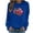 Blue, variant on WXLWZYWL Trendy Sweatshirts For Women 2023 Women Casual Valentine'S Day Printing Long Sleeve Tops Hoodless Sweatshirts