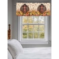 thumbnail image 3 of Thanksgiving Valances for Windows Fall Turkey Pumpkin Maple Leaf Vegetable Rod Pocket Curtains Valance Short Window Treatment Drapes for Living Room, Bedroom Bathroom 60"&nbsp;W x 18" L, 3 of 5