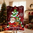 thumbnail image 2 of TanSiDing 3pcs Festive Holiday Throw Blanket - Ultra Soft Reversible Flannel Fleece - Cozy Couch Sofa Cover for Christmas Decor & Winter Warmth 75*100cm, 2 of 6