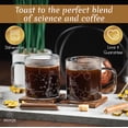thumbnail image 5 of Greenline Goods Glass Coffee Mug - 16 oz Tumbler Science of Coffee Glass (Set of 2) - Etched with Coffee Chemistry Molecules, 5 of 6
