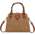 thumbnail image 2 of Surprise Straw Crossbody Bags for Women Beach Handbags Wicker Summer Purse Woven Island Beach Bags Natural Bag, 2 of 7