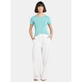 thumbnail image 2 of Time and Tru Women's Maternity Non Shirred Tee with Short Sleeves, Sizes S-XXL, 2 of 5