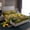 Green Yellow Brown, variant on Castle Fairy Rustic Floral Sunflowers Twin Sheet Sets 3pcs for Female Men Adults,Chic Floral Blossoms Twin Fitted Sheet Microfiber,Rustic Lodge Cabin Breathable Flat Sheet,Breathable Home Decor