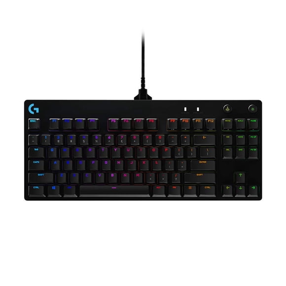 Logitech G PRO Mechanical Gaming Keyboard, Ultra Portable Tenkeyless Design, Detachable Micro USB Cable, 16.8 Million Color LIGHTSYNC RGB Backlit Key