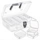 thumbnail image 1 of Caja Organizadora de Cuentas con Asa, 24 Cajas de Plástico Rectangulares para Almacenamiento, Mini Cajas Transparentes para Almacenar Cuentas, 1 of 5