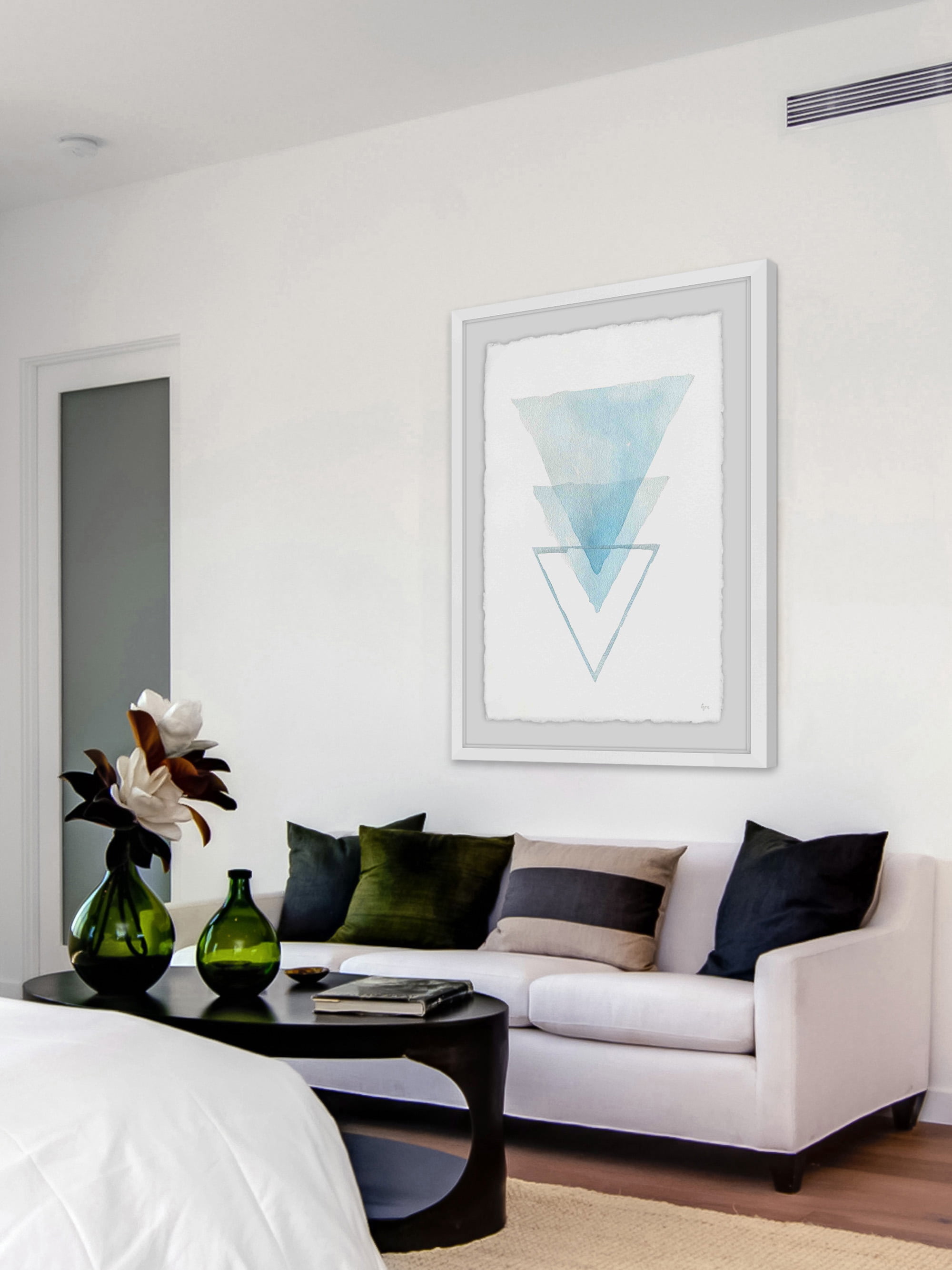 Inverted Iceberg Framed Painting Print