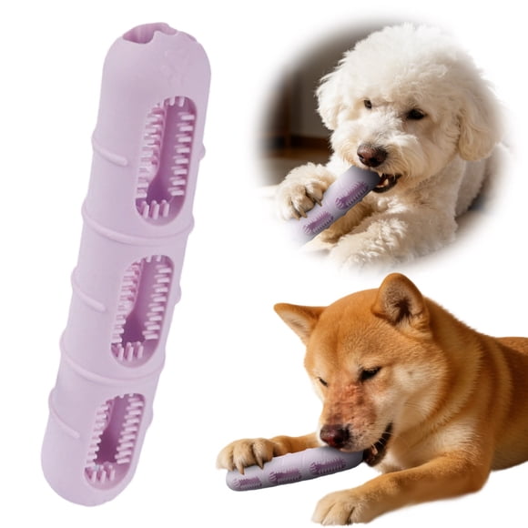 Bite and Brush Dog Chew Toy, Denbek Dog Chew Toy with Teething Function, Puppy Chew Toy, Interactive Dog Toy for Teething Puppies, Compatible with Most Popular Dog Chews and Treats
