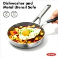 thumbnail image 6 of OXO Mira 10 Piece Nonstick Stainless Steel Cookware Set, Silver, 6 of 8