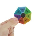 thumbnail image 5 of Unique Bargains 1 Pc Pill Case 7 Grid Colorful Pill Box Black Colorful, 5 of 6